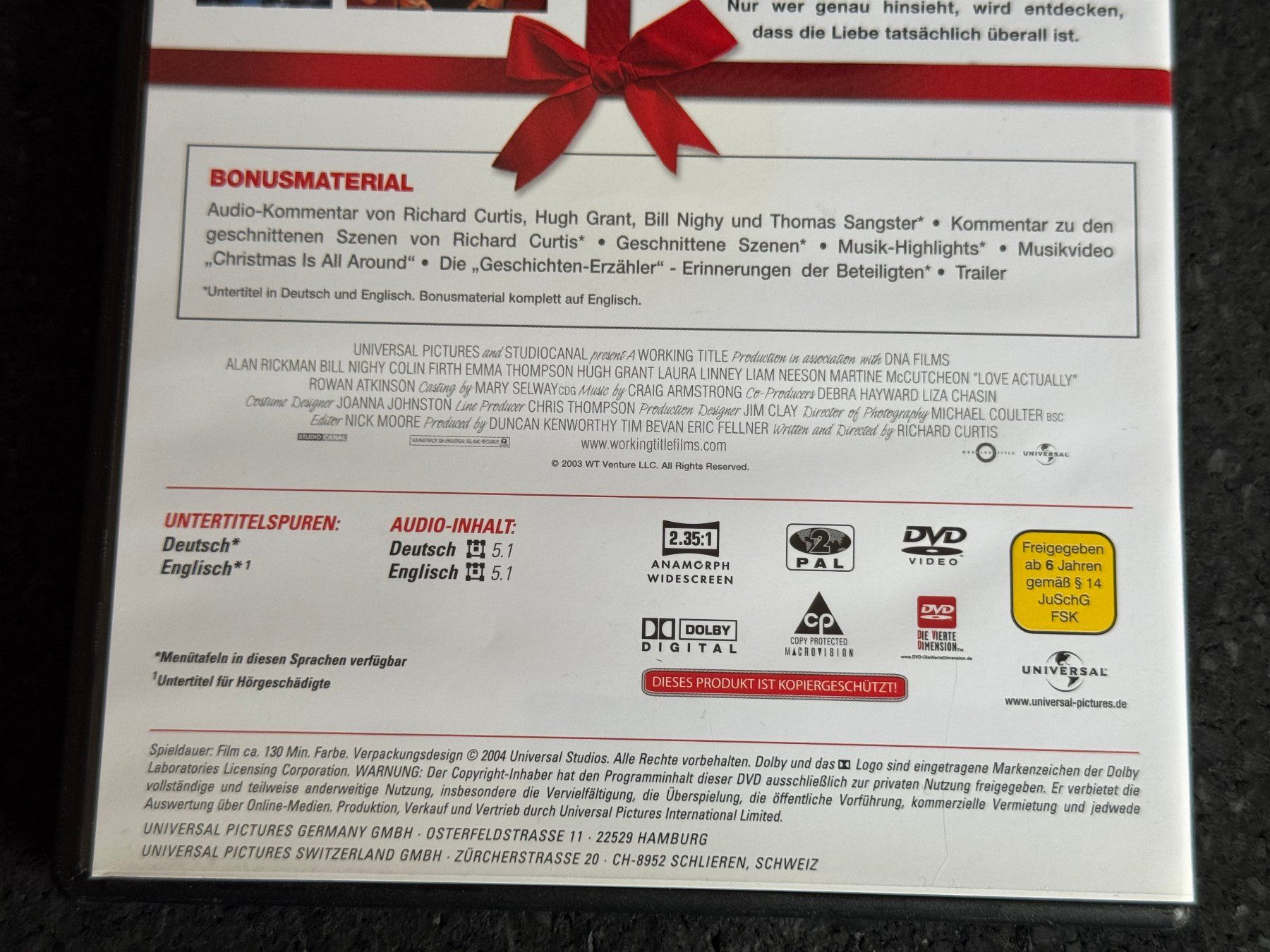 Alle DVDs: Tatsächlich...LIEBE - LOVE Actually DVD DE/EN – Gebraucht aus Fribourg von tschjoly 3