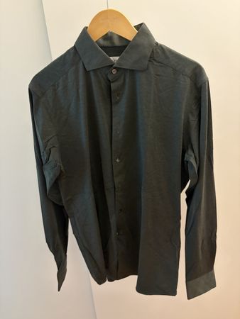 ETON Slim Fit Stretch-Hemd Gr. 42 Dunkelgrün