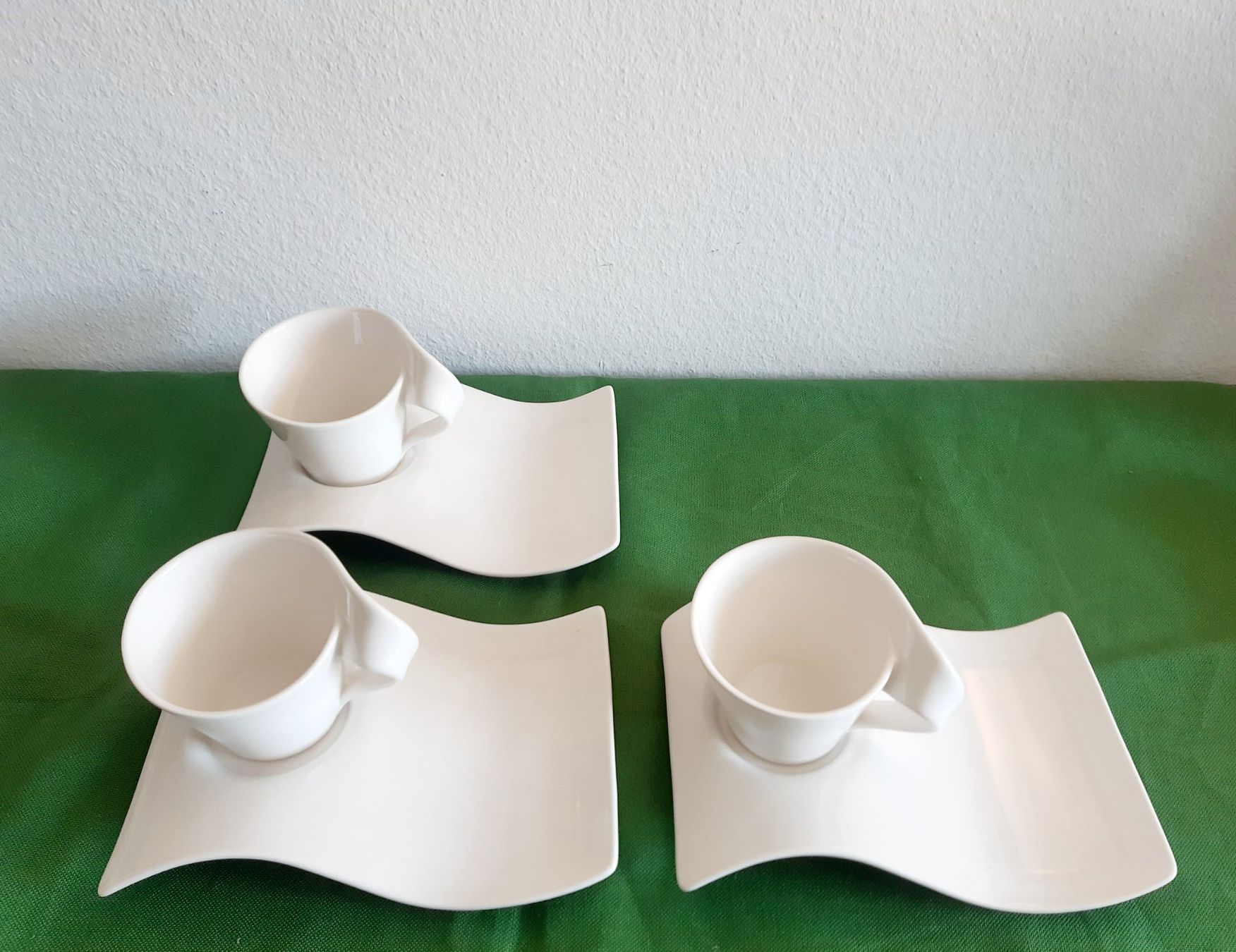 Villeroy & Boch Piatti: Design! 3 grosse "New Wave" Capuccino Sets , Villeroy & Boch – Usato da Basel venduto da RealManXXL 3