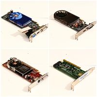 4 × Karten Bundle: HP NVIDIA,ATI HD4650, HD2400/FastTrak