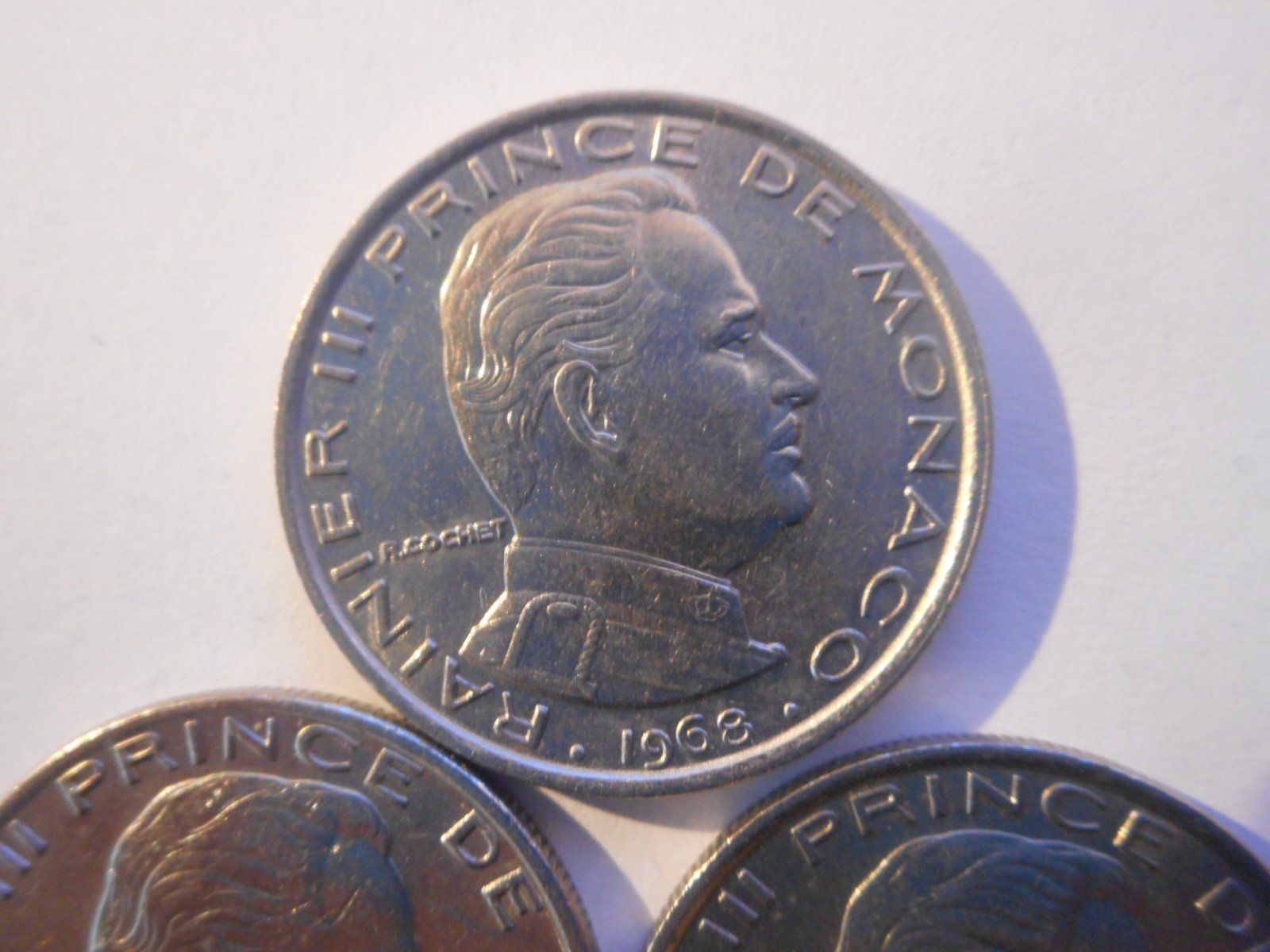 Tutti le monete: 3 x 1 Franc  Monaco – Usato da Kriegstetten venduto da pizlad2010 3