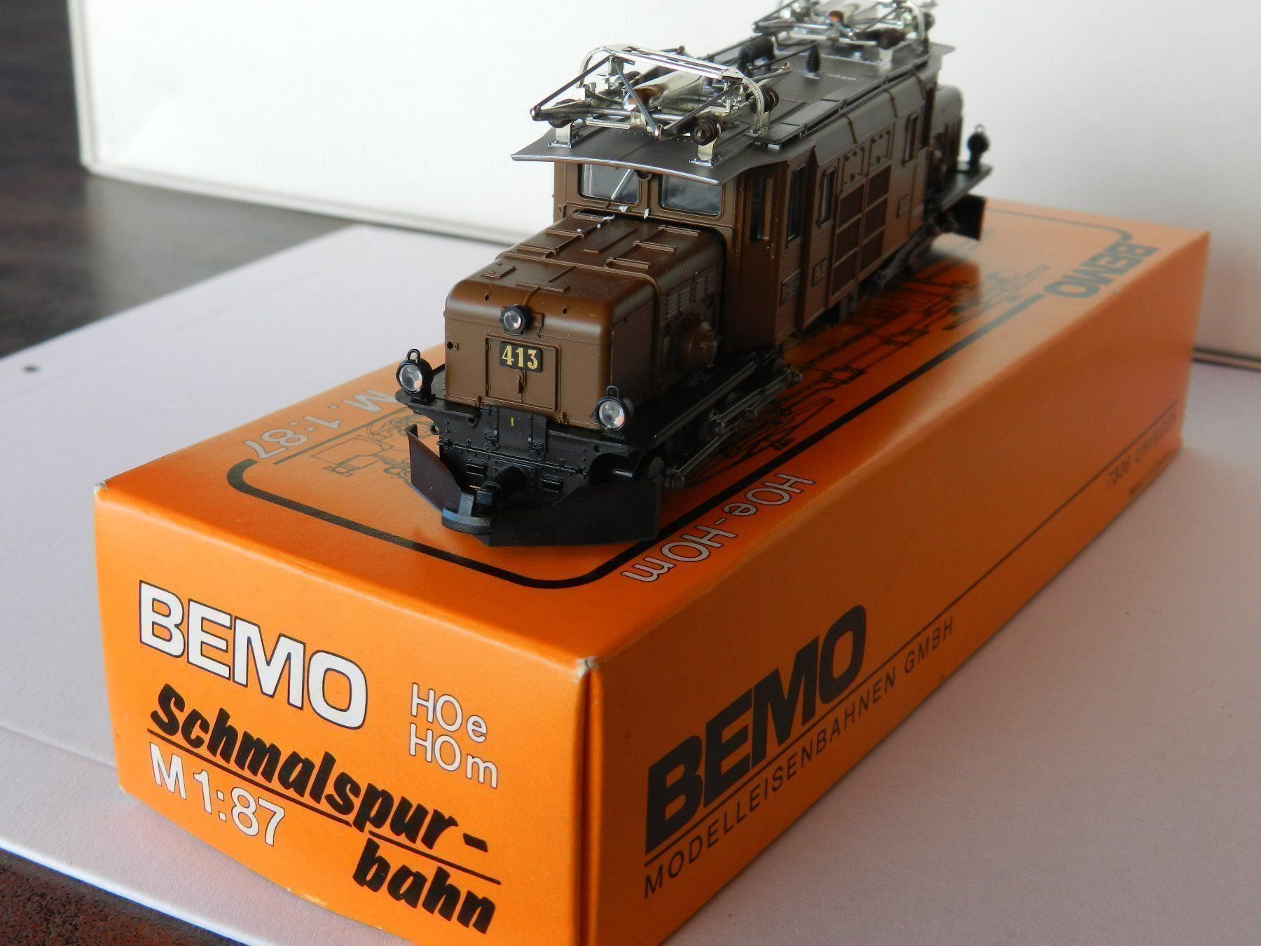 Bemo Modelleisenbahnen: H0m BEMO E-Lok Ge 6/6 RhB braun KROKODIL – Neu (gemäss Beschreibung) aus Arzier-Le Muids von elocin83 3