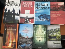 8 Krimis - 5 Bücher gebunden- Paket 6