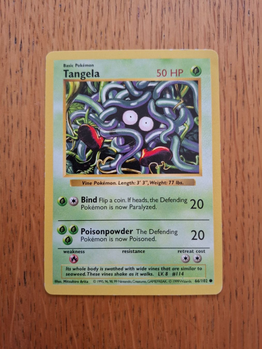Pokémon Carte collezionabili: Pokemon Tangela Base Set Shadowless 66/102 – Usato da Giornico venduto da ale_lc8k
