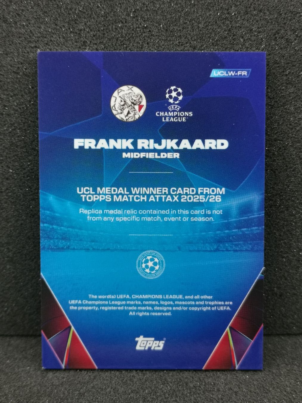 Match attax 2025 /26 Frank Rijkaard Ucl Medal Winner (Gebraucht) in ...