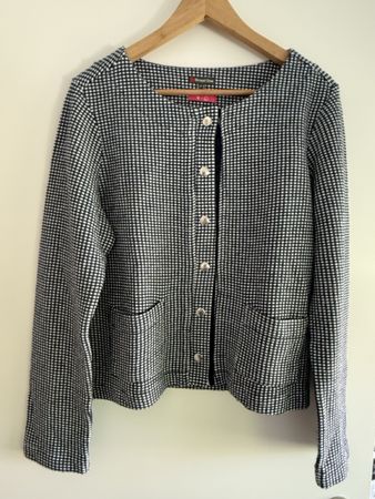 Street One Strickjacke blau weiss wie neu