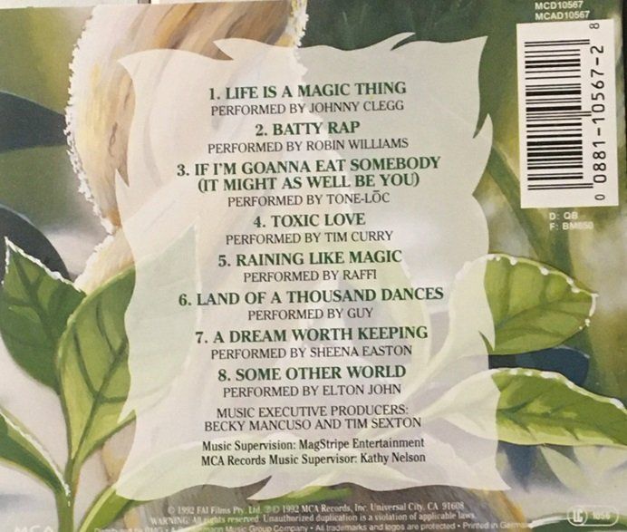 CD: Ferngully - The last rainforest (Soundtrack) – Usato da Grüningen venduto da azulgris 1