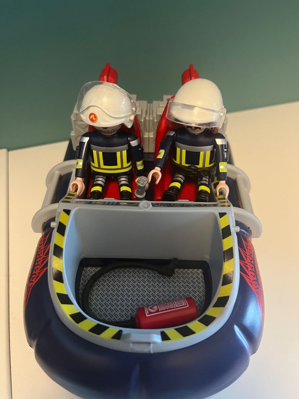 Playmobil Giocattoli: Playmobil, Set mit Feuerwehr, Auto und Boot – Usato da Spiez venduto da Hekjiani 4