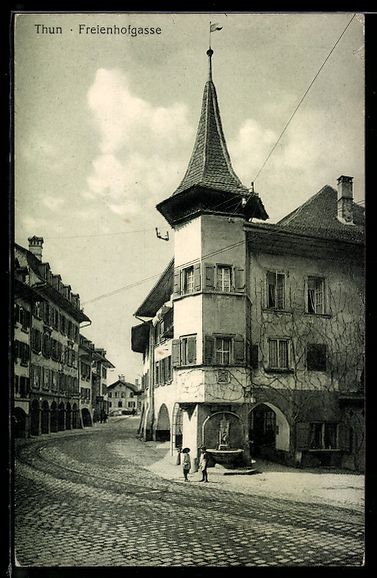Cartoline postali: AK Thun, In der Freienhofgasse – Usato da Berlin venduto da bartko-reher