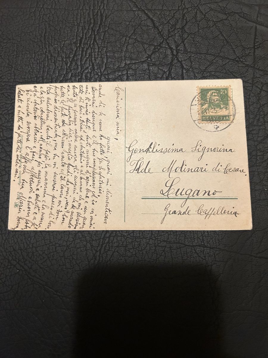 Cartoline postali: Un Saluta da Mendrisio 1925 – Usato da Breganzona venduto da Milesbo 1