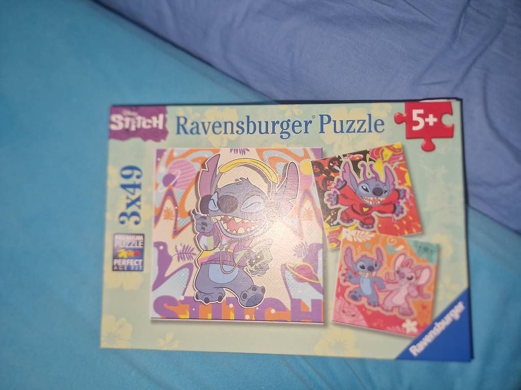 Puzzle: Kinderpuzzle Stitch 3x 49 – Nuovo e nell'imballaggio originale da Luzern venduto da Okaloosa14