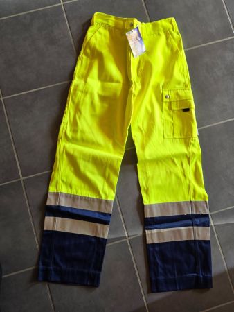 Neu: KIWI Arbeitshose Arbeiter Warn Leucht Hose Gr. 48-50