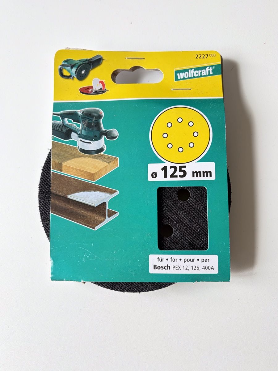 Bosch Smerigliatrici & Lucidatrici: Wolfcraft. Ponceuse, élément de rechange/ plateau rotatif – Nuovo e nell'imballaggio originale da Le Noirmont venduto da Fanny_