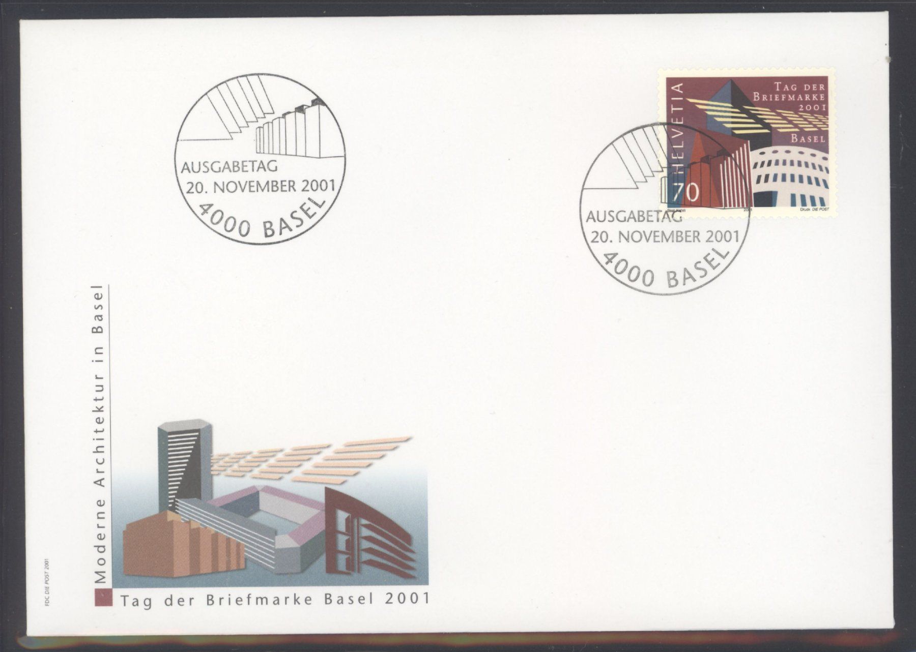 Tutti i francobolli: 2001, FDC, Sondermarke Tag der Briefmarke – Usato da Willisau venduto da Vollstempel