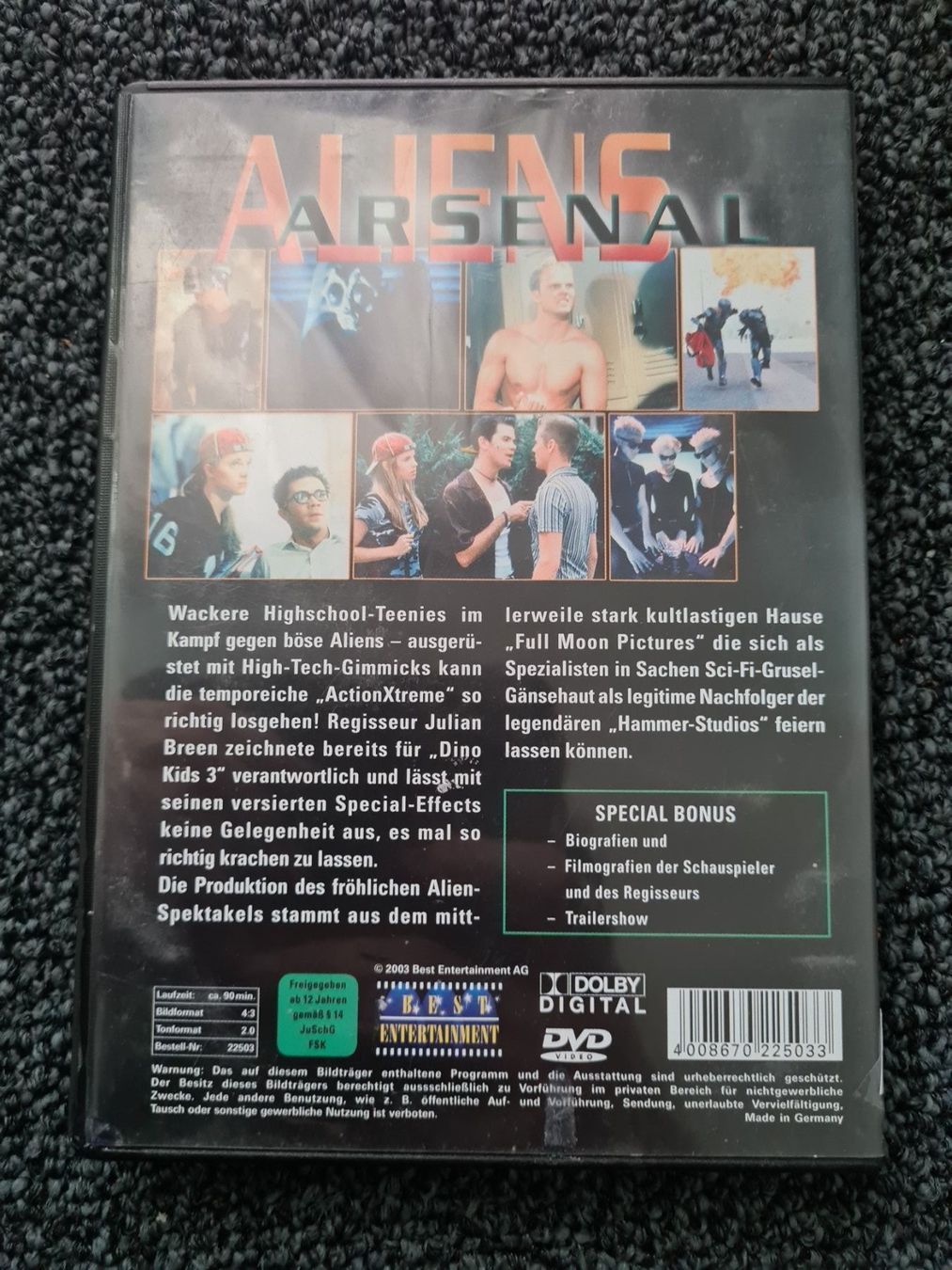 Alle DVDs: ALIENS ARSENAL(10954) – Gebraucht aus Ruswil von jan_bxl5 1