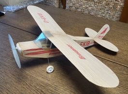 Modellflugzeug Graupner piper Holz gem foto