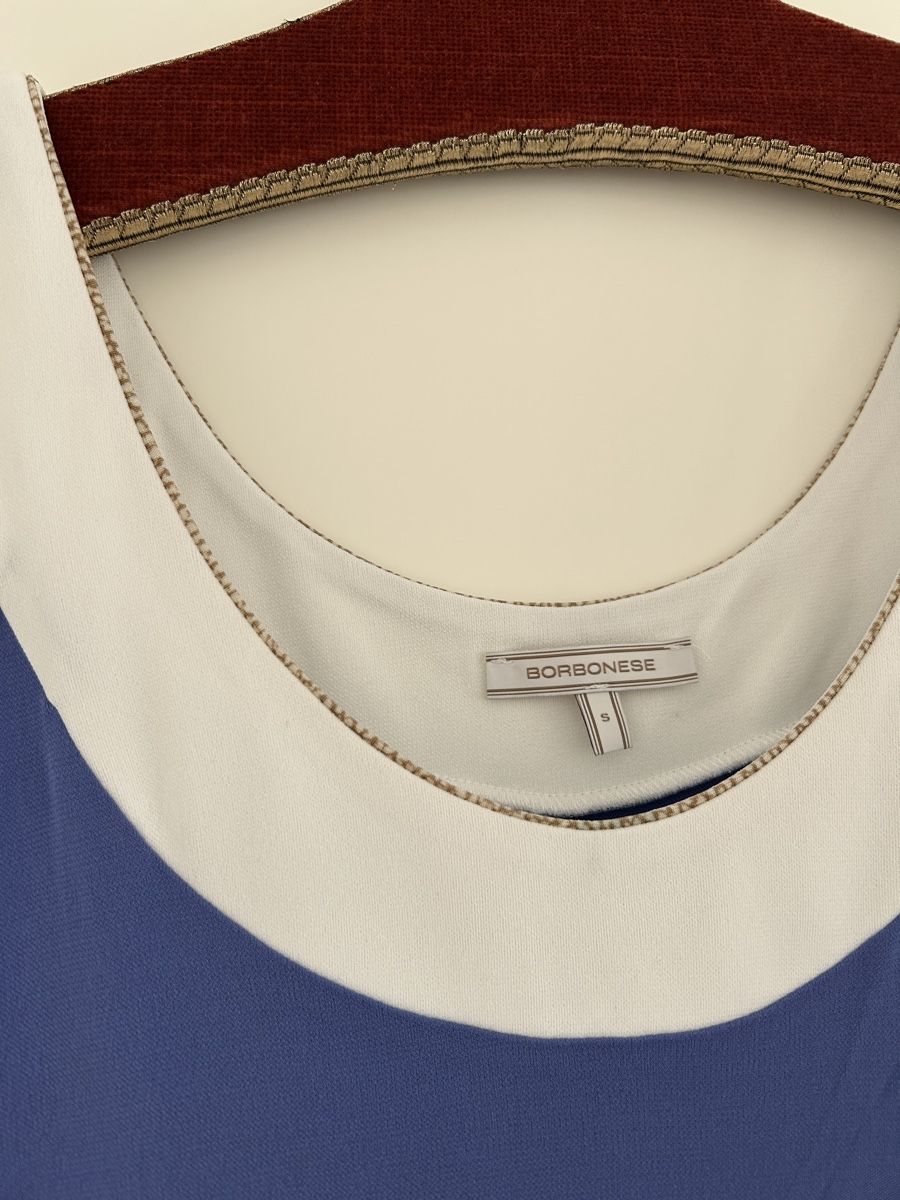 Top: Damen Top Borbonese blau weiss Grösse S – Nuovo e nell'imballaggio originale da Ennetbaden venduto da Elacsap 1