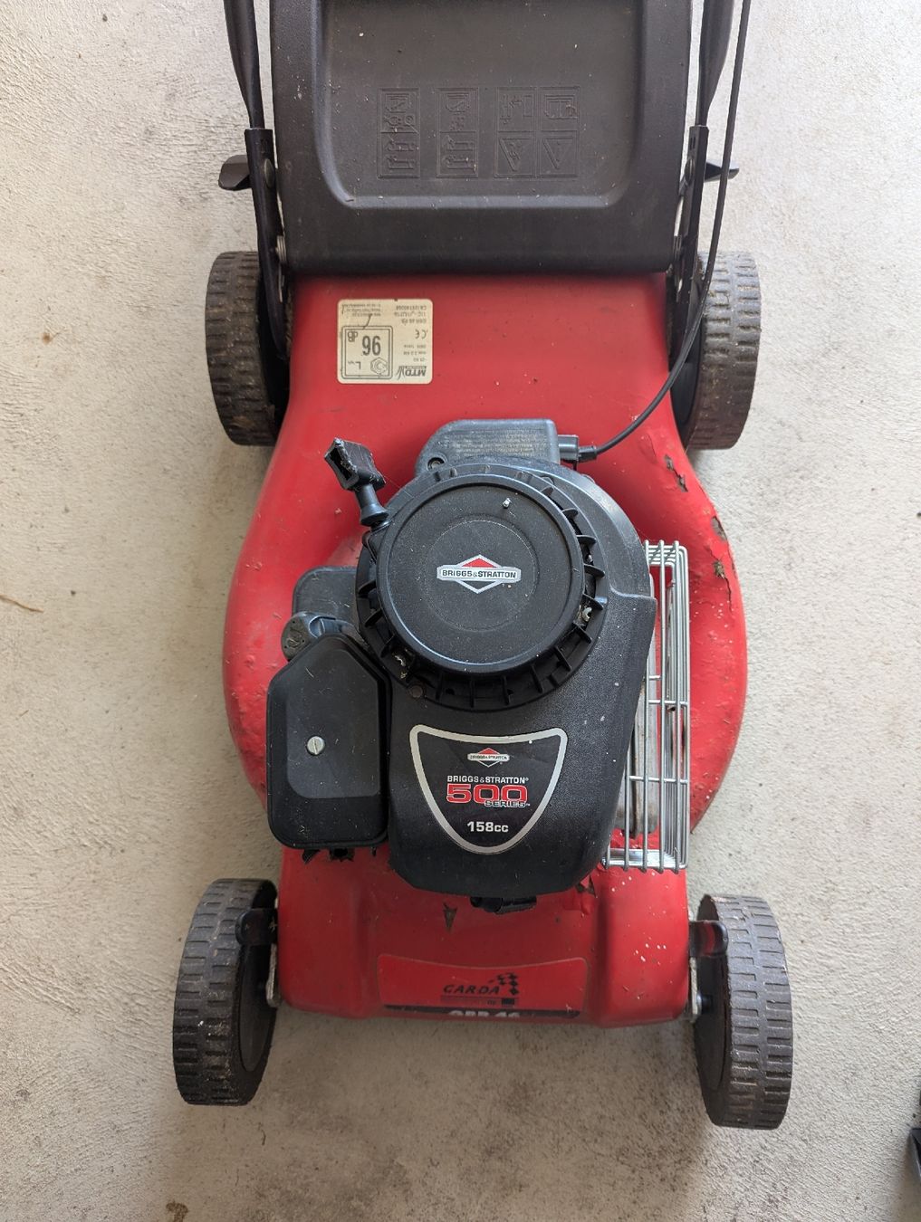 Rasenmäher: Benzin Rasenmäher Briggs & Stratton 158cc – Gebraucht aus Ermatingen von sgr_y8z8