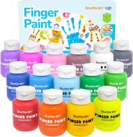 Fingerfarben Set für Kinder mit 12 Farben