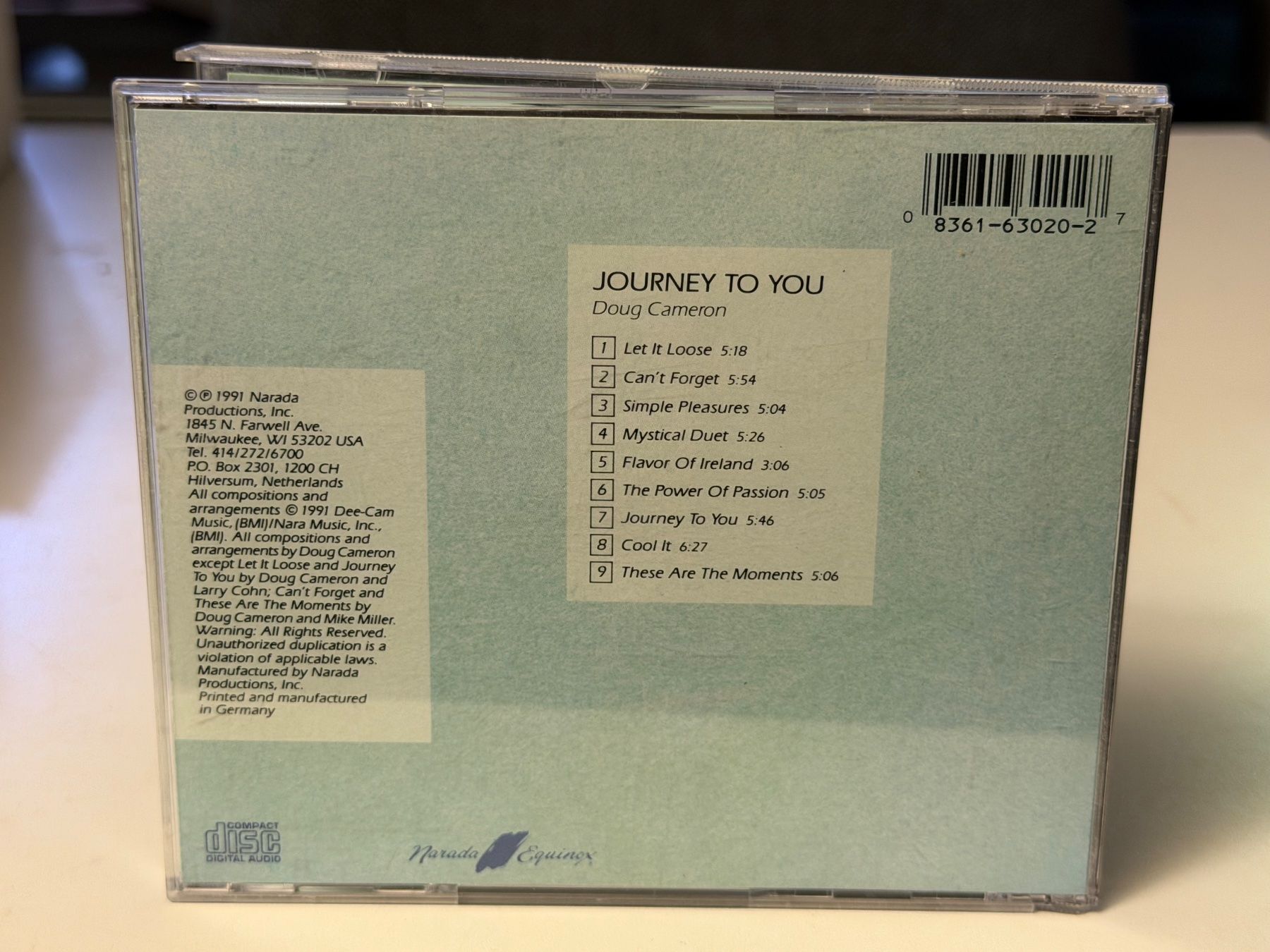 CD: Doug Cameron - Journey To You - HD23D – Usato da Küsnacht ZH venduto da Jazztilldawn 1