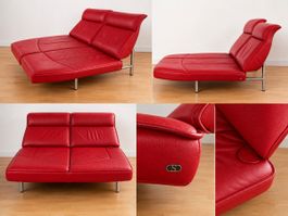 Canapé de Sede DS-450 – cuir rouge – design Thomas Althaus