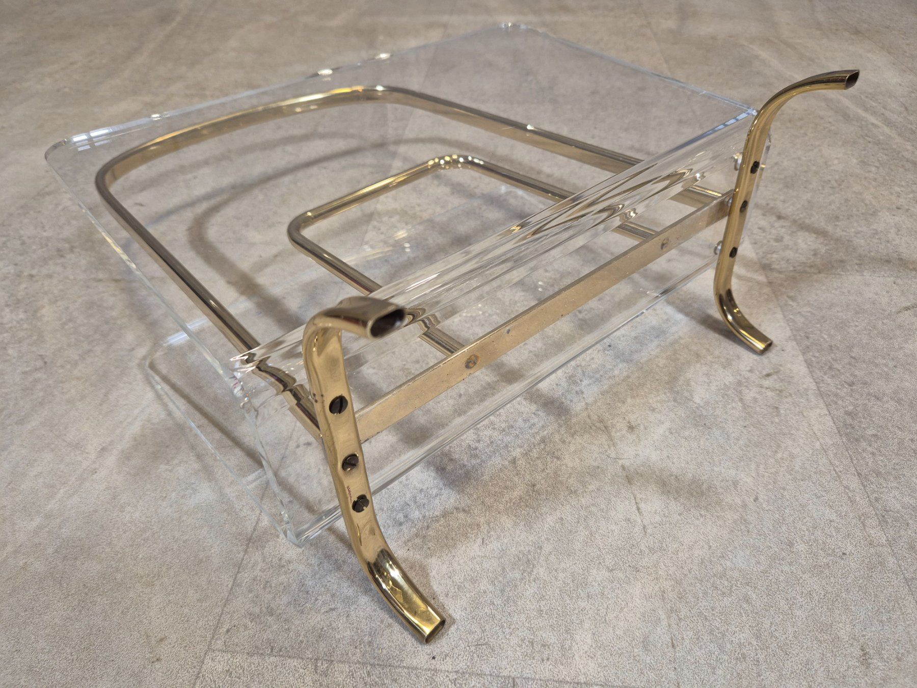 Altro per la casa: Messing Plexiglas Zeitschriftenständer Magazin Rack 60er – Usato da Nottwil venduto da Wondewa-Shop 7