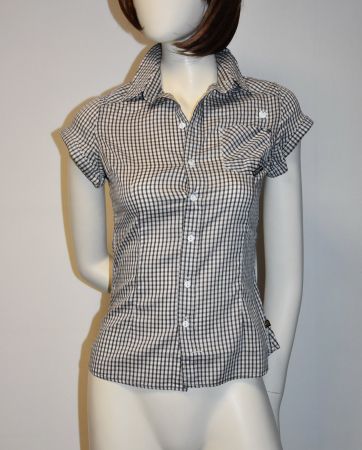 G-Star Raw Damen Hemd Check Bluse /grau,weiss karo/Gr.XS