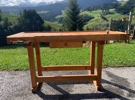 Hobelbank Werkbank renoviert