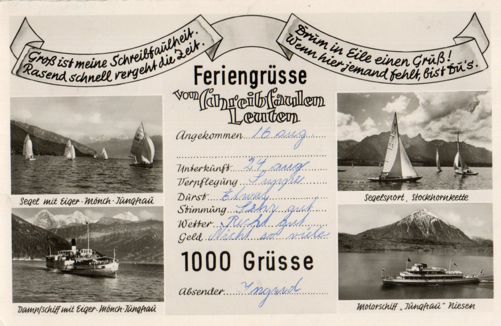 Cartes postales: Thunersee – D'occasion à Melano par pisonsdro