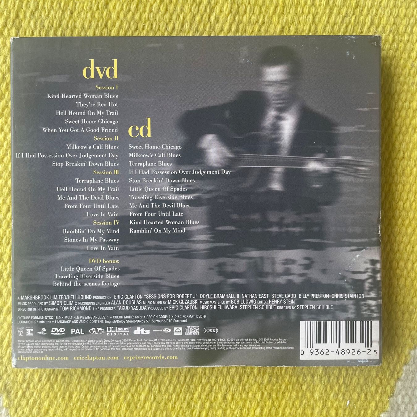 CDs: ERIC CLAPTON-CD+DVD SESSION FOR ROBERT J (DIGIPACK) – D'occasion à Rorschacherberg par CD-Roli 1