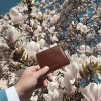 LEDER KREDITKARTENETUI 60% REDUZIERT TOFFEE BRAUN