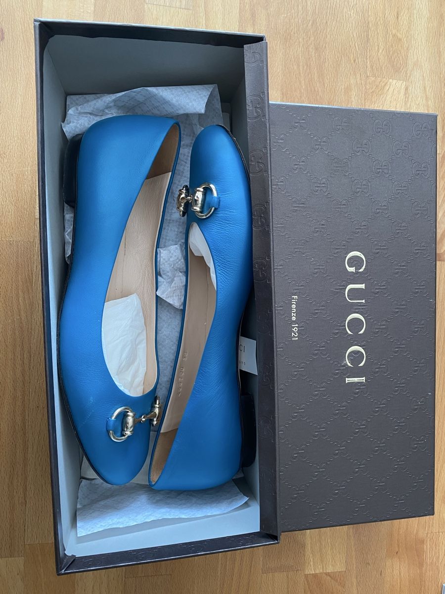 Gucci Scarpe da donna: Ballerines Gucci bleues T38 – Usato da Evilard venduto da sama06