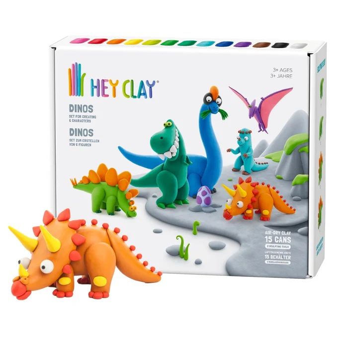 Materiale per modellare: Knete Hey Clay Set Dino – Nuovo e nell'imballaggio originale da zollikon venduto da Racher-Shop