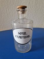 alte Apothekerflasche für Kampferspiritus (Spir. Camphor.)
