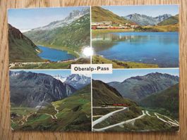 Mehrbildkarte Oberalp-Pass mit Furkabahn 28.6.1971