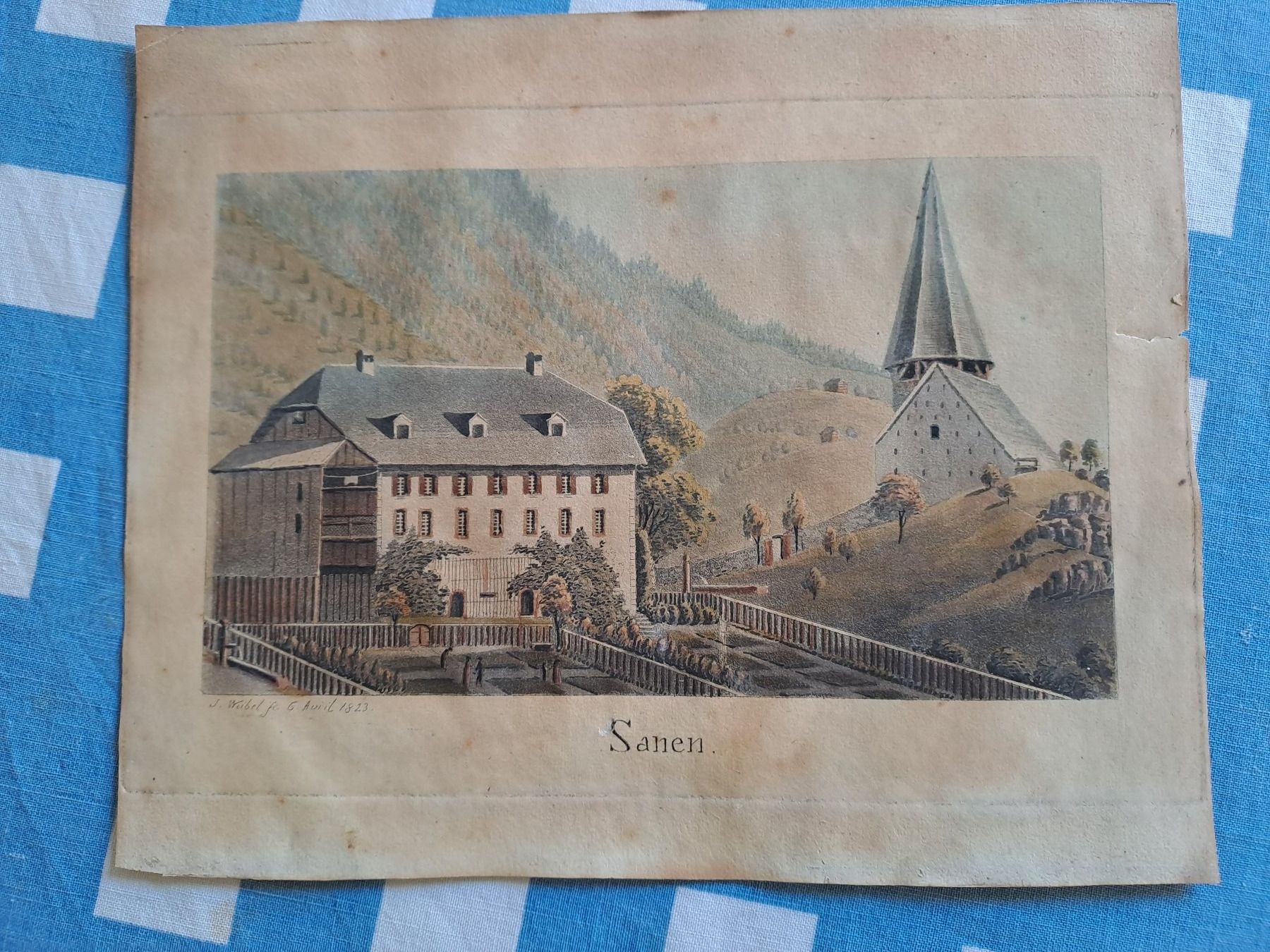 Stiche: SAANEN  JAKOB SAMUEL WEIBEL 1823 – Gebraucht aus LAUSANNE von KWEW