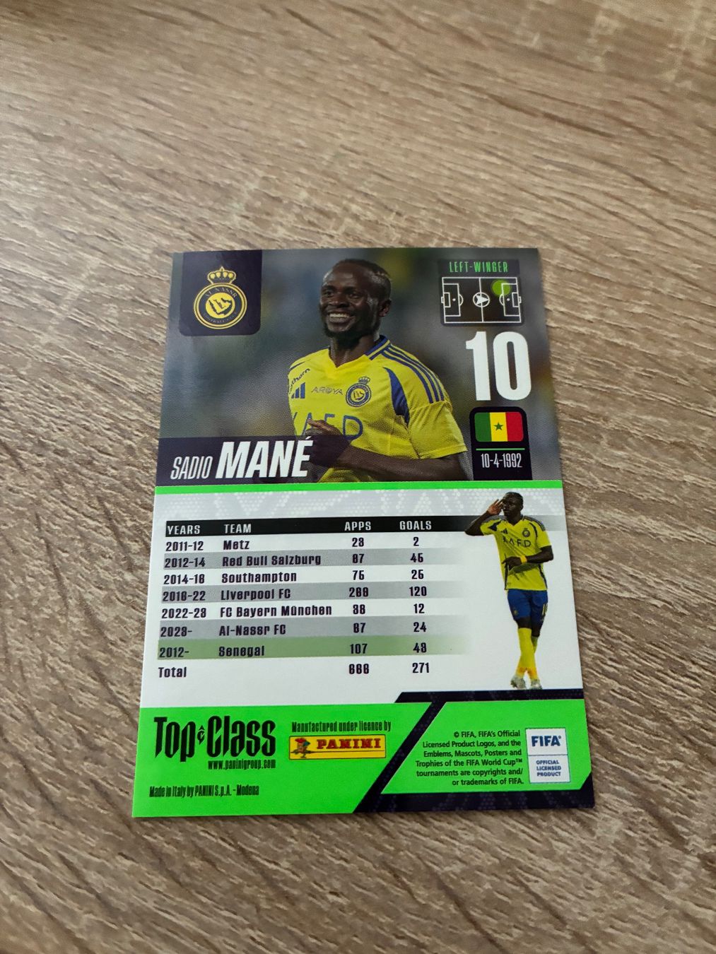 Panini Carte collezionabili: Panini Top Class 2025 Sadio Mane Masterclass Nr 241 – Nuovo (secondo la descrizione) da Chur venduto da tozzi-stickerworld 1