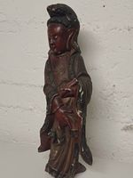 Große antike Holzfigur der Guanyin Qing-Dynastie