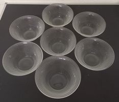 7 - ER - SET AN *GLAS - SCHÄLCHEN* DEKOR/DM 15.5/H 6CM/INT.