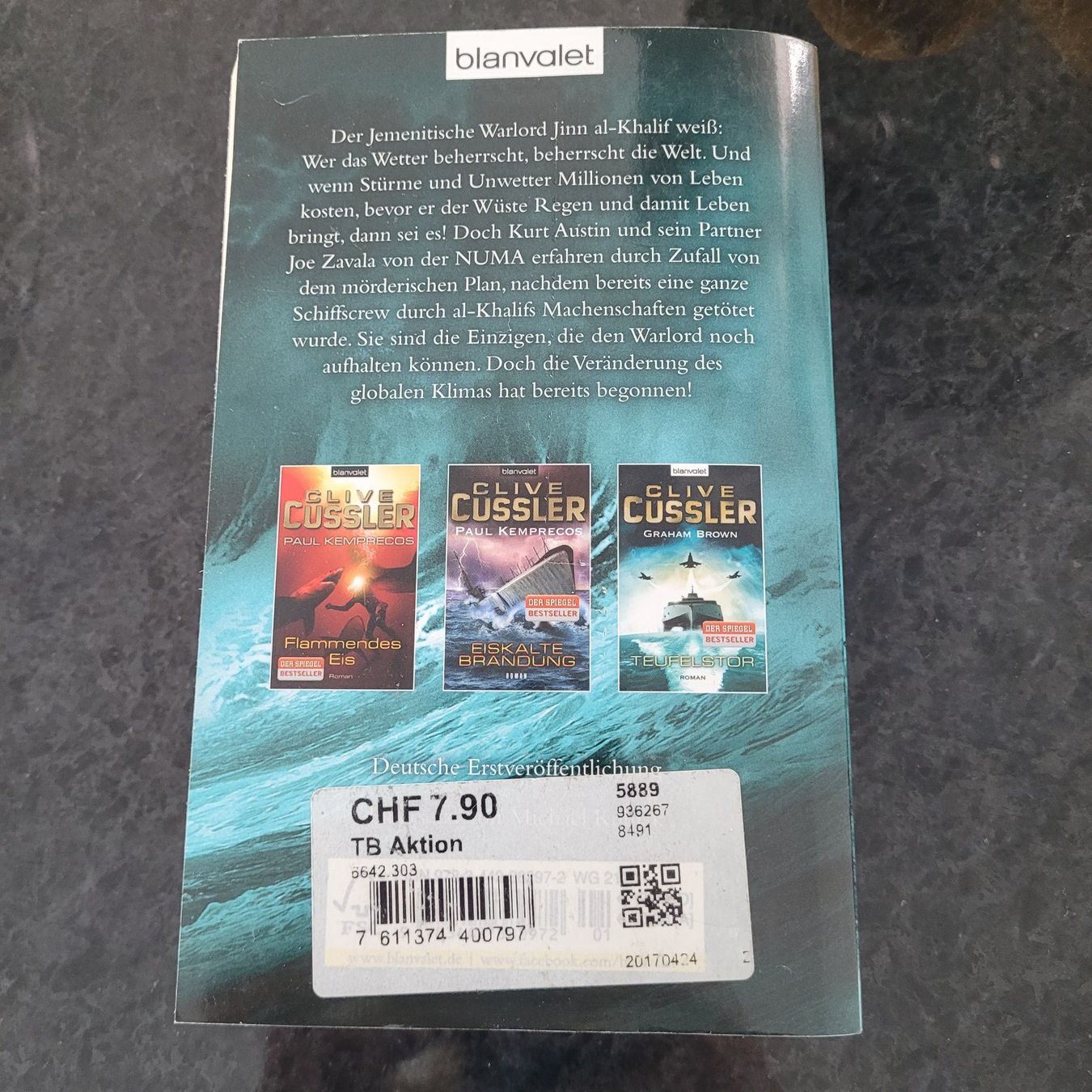 Livres: Clive Cussler- Höllensturm – D'occasion à SCHÜBELBACH par CoKaHa 1