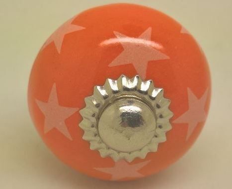 Maniglie per cassetti & Pomelli per mobili: Möbelknopf orange mit Sternli – Nuovo e nell'imballaggio originale da Schwerzenbach venduto da Alperose03 1