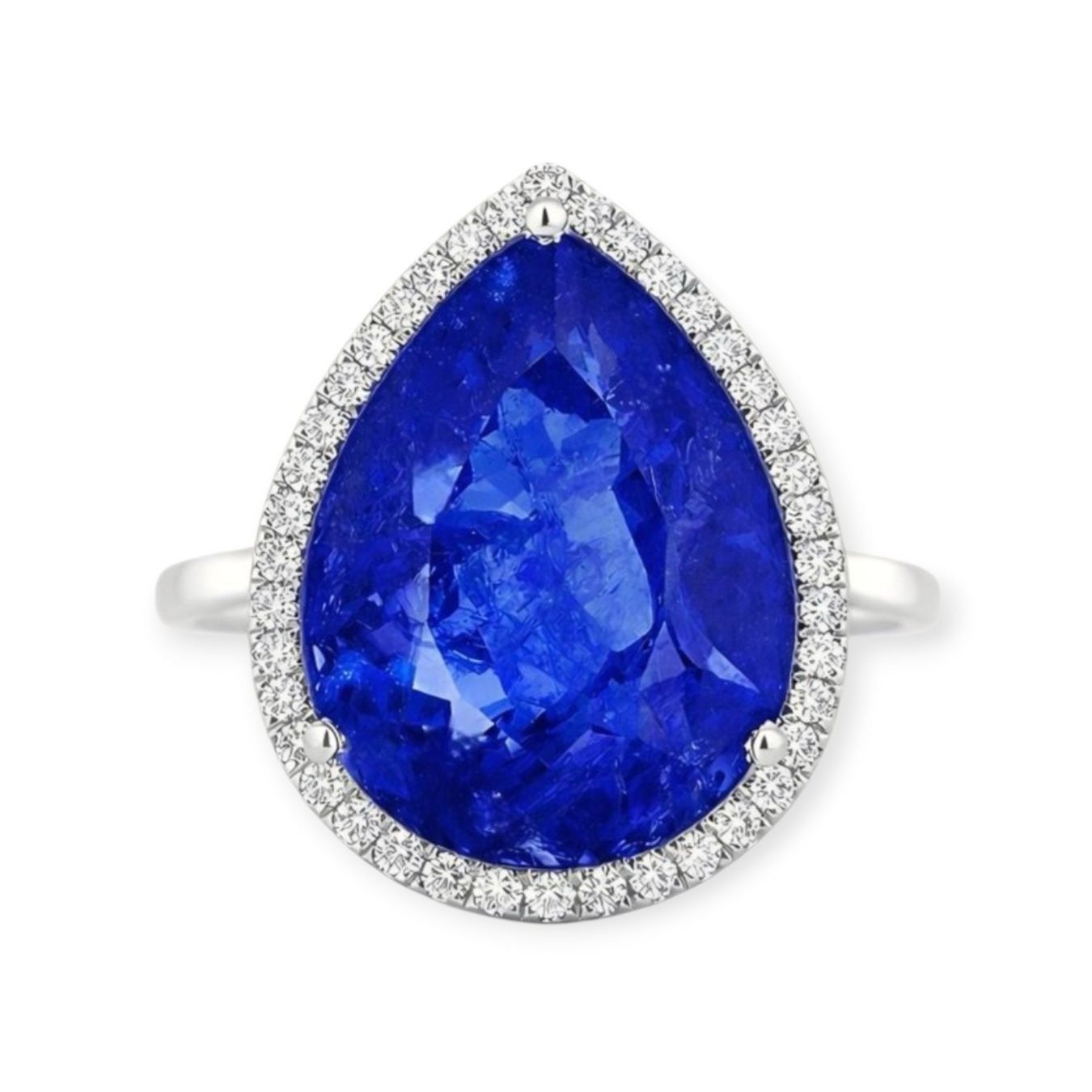 Anelli: Tansanit Ring 14k Weissgold 12.68ct – Nuovo e nell'imballaggio originale da Horgen venduto da Auction-Kings 1