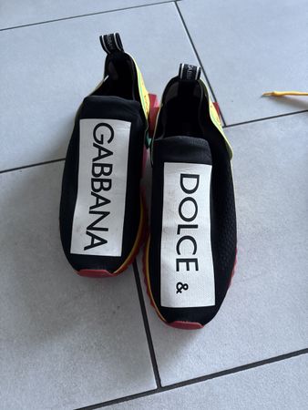 Dolce & Gabbana Sneaker, Grösse 43, Schwarz/Bunt