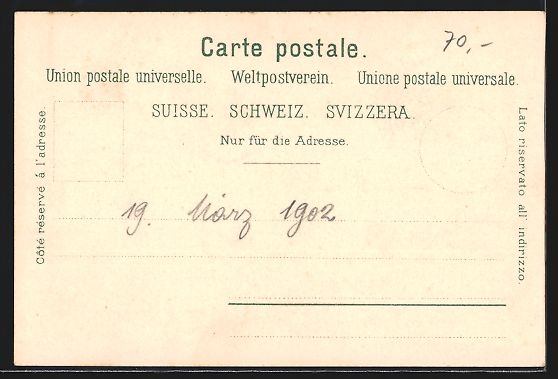 Cartoline postali: Haldenstein, Kirche, Schloss, Ortsansich – Usato da Berlin venduto da bartko-reher 1