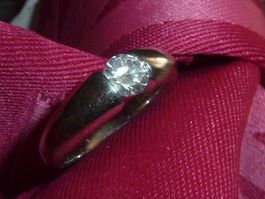 bague avec une pierre taille 60 en argent pour femme