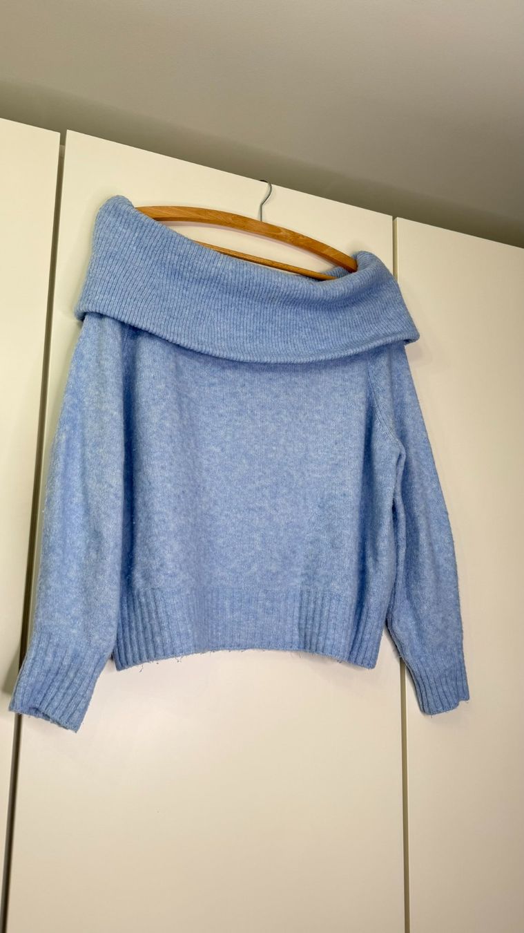 H&M Pullover & Sweatshirts: Schulterfreier Pullover in Blau – Gebraucht aus Zürich von ffeti 2