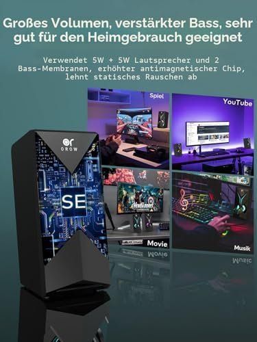 Casse acustiche: PC Lautsprecher 3.5mm Jack Mini Computer Lautsprecher(S201) – Nuovo e nell'imballaggio originale da Hundwil venduto da Stallone6 4