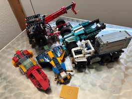 5 x LEGO Technik / Ninjago Fahrzeuge