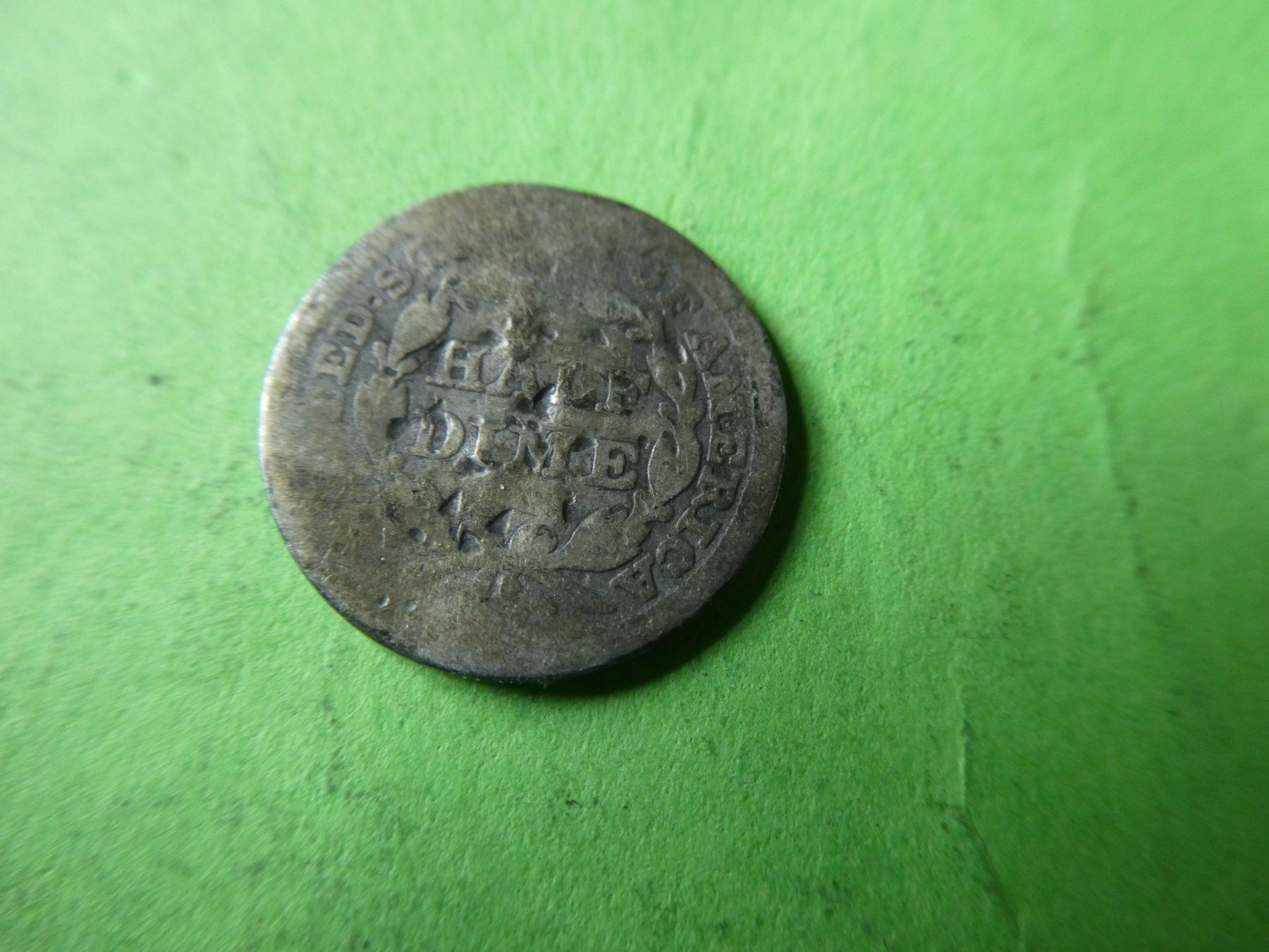 Alle Münzen: USA 1842,  Half Dime    - Silber – Gebraucht aus Hinterforst von Rohusri 1