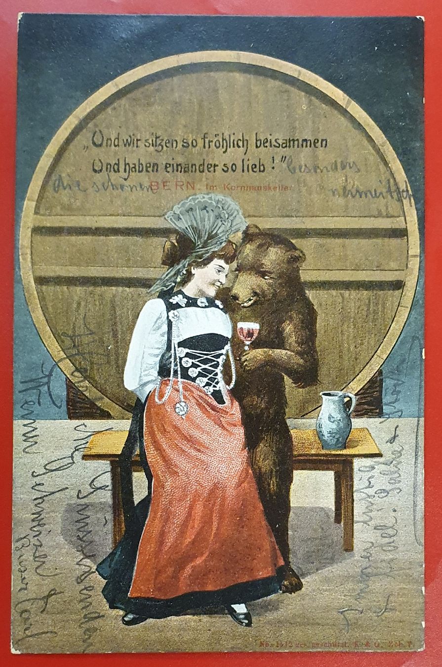 Cartoline postali: 4 Bärenkarten – Usato da Kreuzlingen venduto da Rschweiz1 5